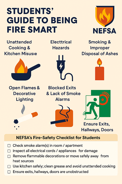 Fire hazards students must know