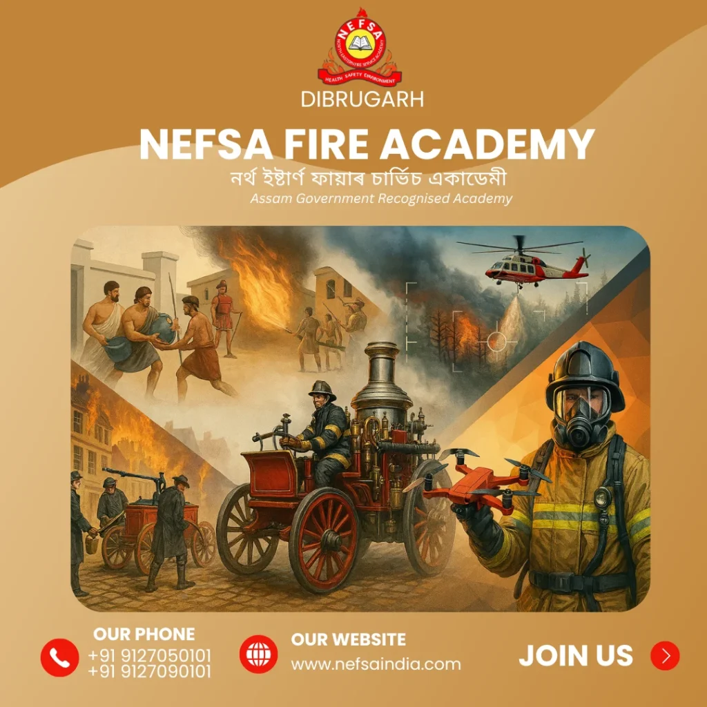 Ancient Roman firefighting team in action