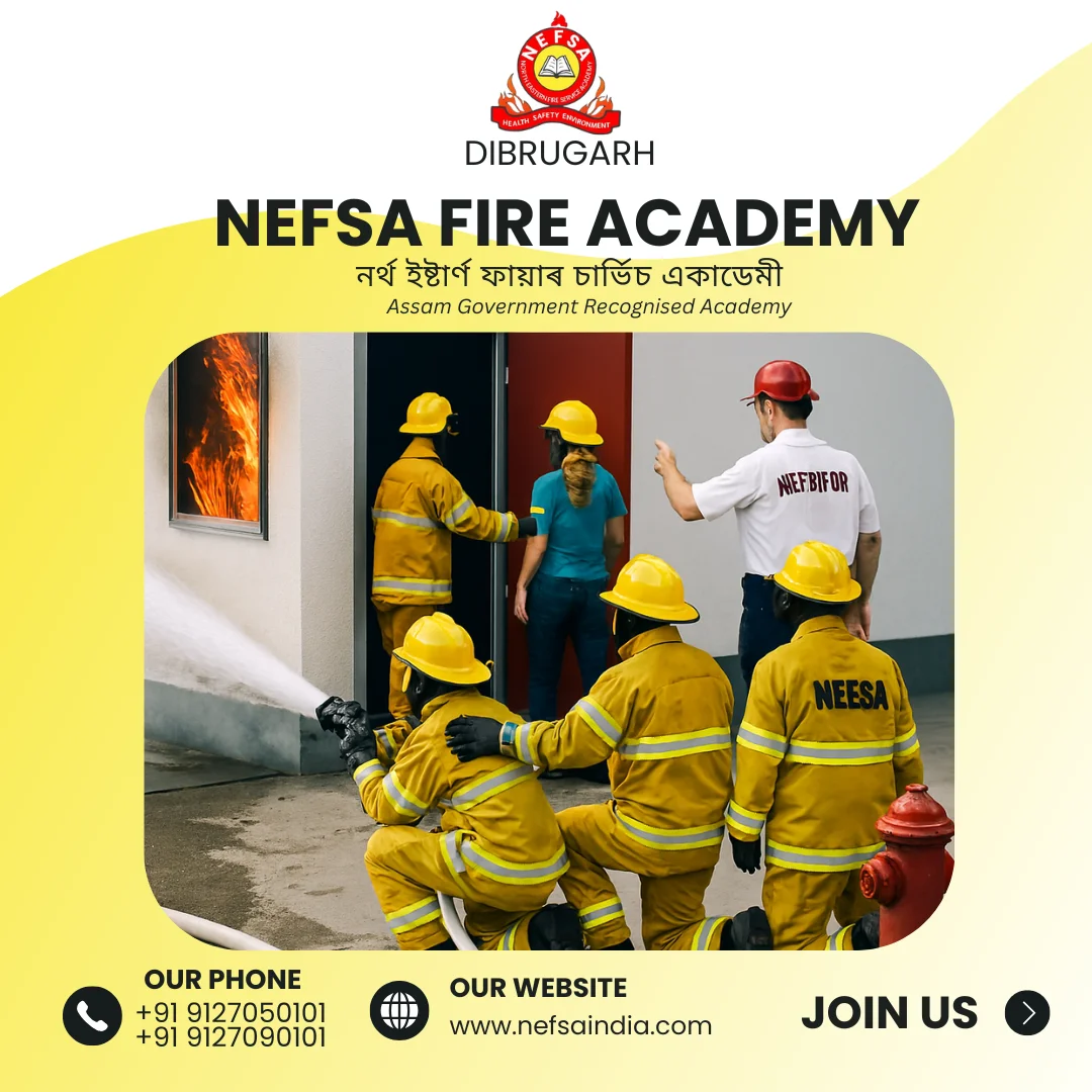 Fire safety training teamwork at NEFSA