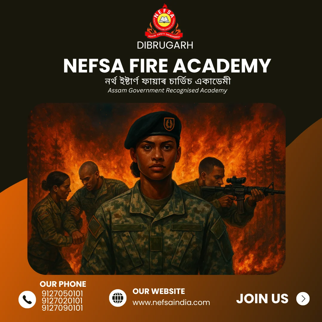 NEFSA instructors guiding students in fire safety course