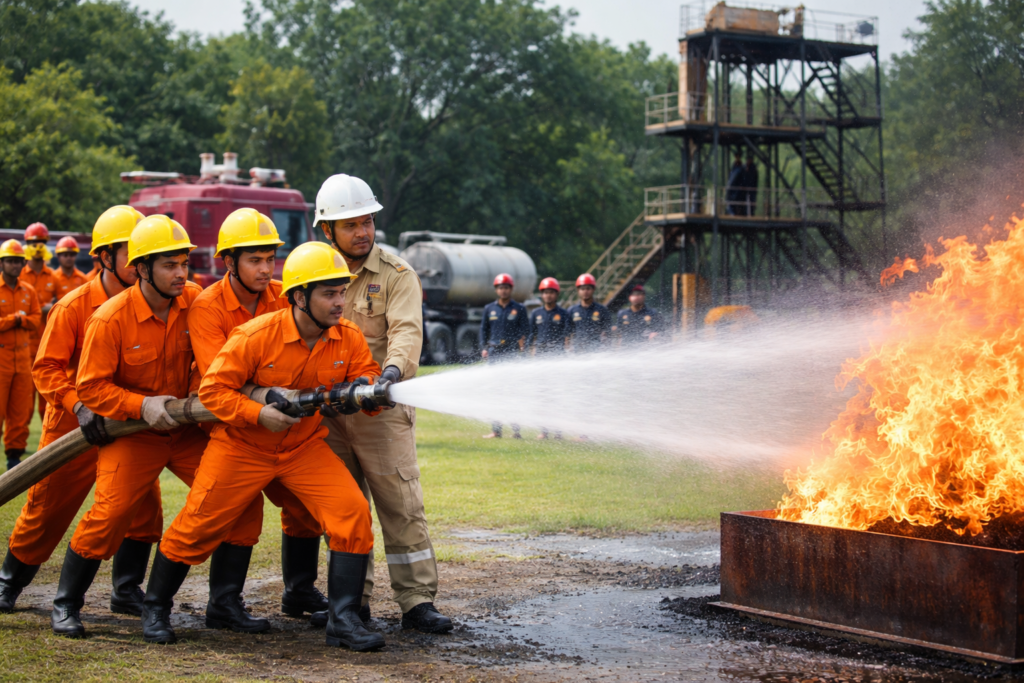 NEFSA fire safety training academy in North East India