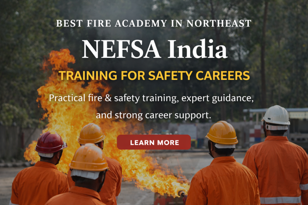 NEFSA India best fire academy in northeast providing practical fire and safety training to students