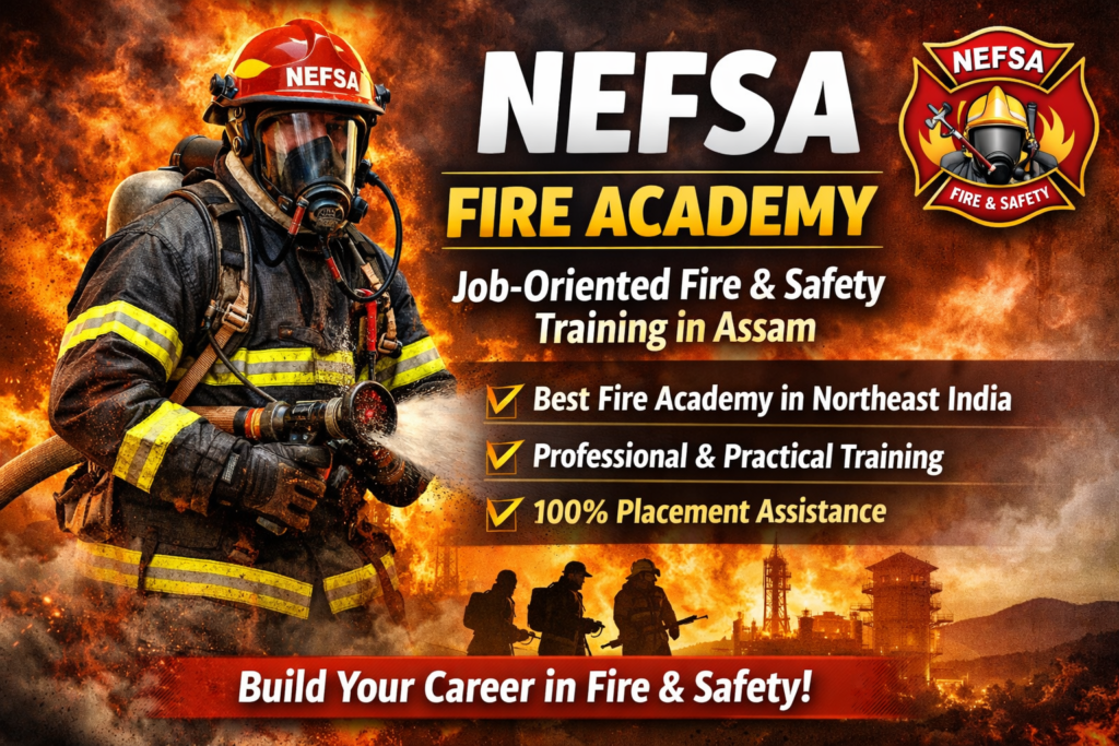NEFSA Fire Academy Dibrugarh providing job-oriented fire and safety training in Assam