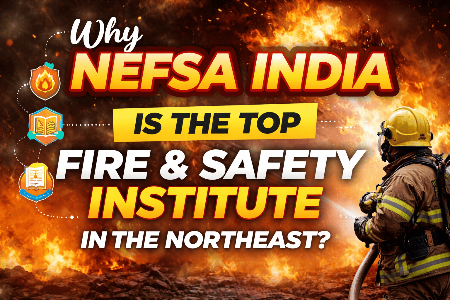 NEFSA India – Fire and Safety Institute graphic with text