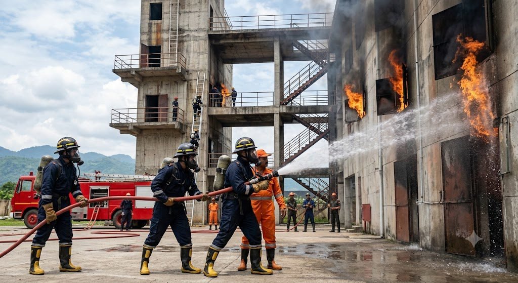 Best Fire Academy in Guwahati NEFSA India firefighter training and fire safety courses