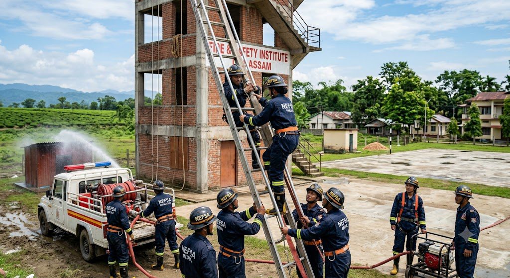 NEFSA India 2026 top fire and safety institute in Assam providing professional fire fighting training and career courses