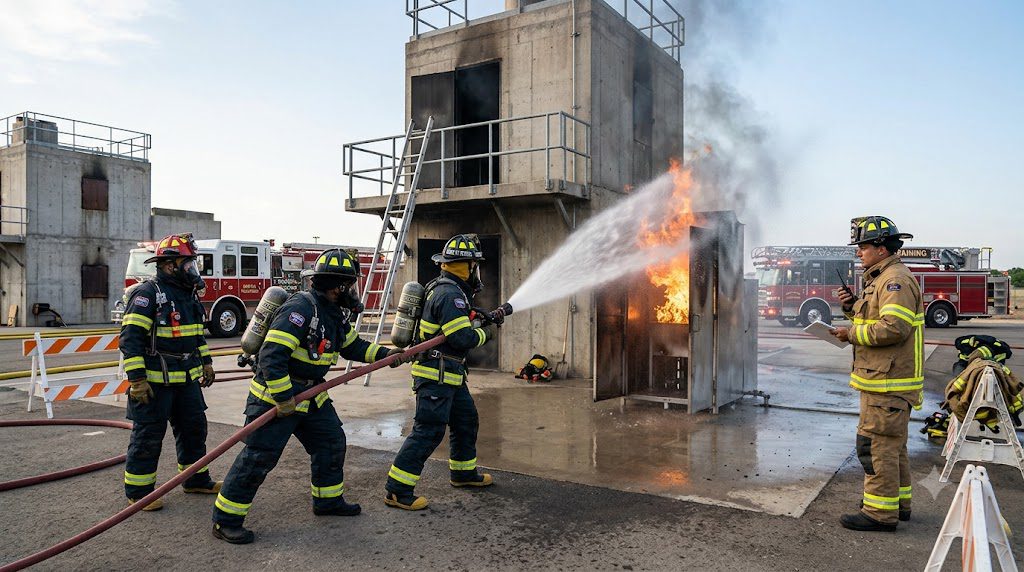NEFSA Fire Institute best fire safety training academy in Northeast India with modern firefighting skills