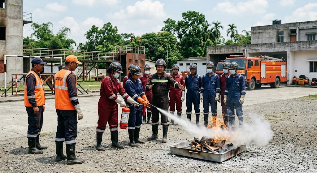 NEFSA India fire safety training academy in Assam providing professional firefighting and safety courses