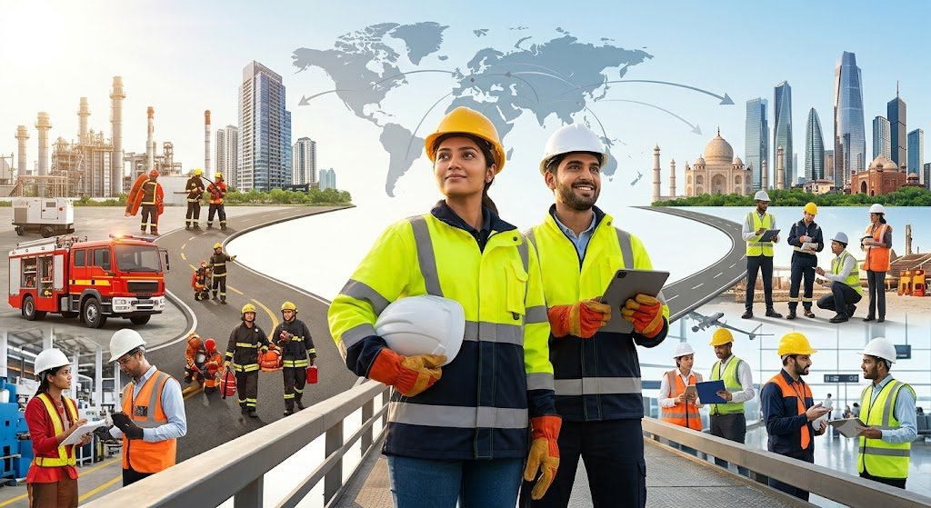 Fire and safety career opportunities in India and abroad with professional training at NEFSA India